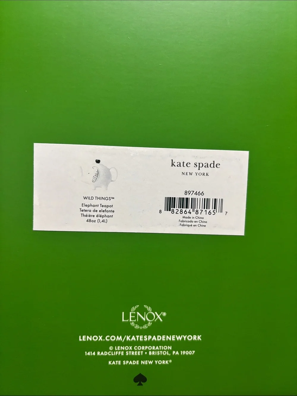 kate spade ceramic elephant